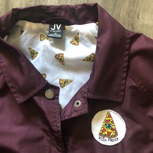 Jac Vanek Burgundy Pizza Jacket